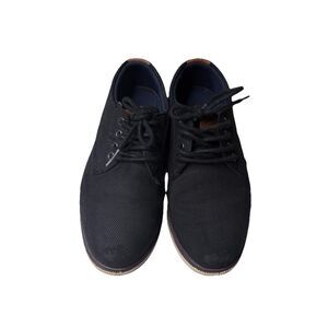 Max + Jake Kids Shoes Black Faux Leather Otto Casual Shoes Size 1M Boys